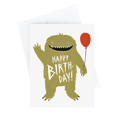 Party Monster Birthday Card - City Bird 