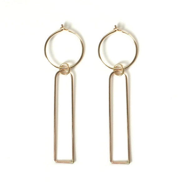 14k Gold Fill Bauhaus III Earrings