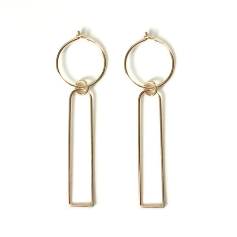 14k Gold Fill Bauhaus III Earrings