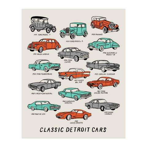 Detroit Classic Cars Mug
