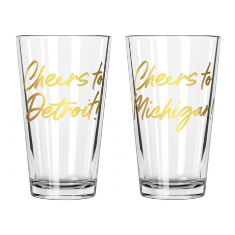 Cheers Pint Glasses