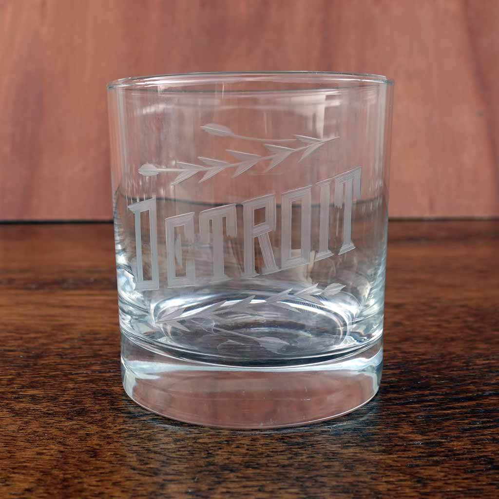 Detroit Neighborhood Rocks Glass - City Bird 