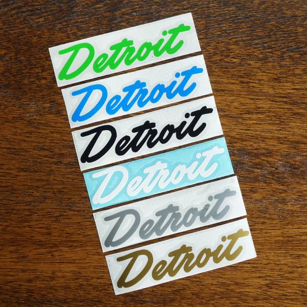 Detroit Script Die-Cut Sticker - City Bird 
