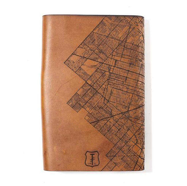 Journal - Detroit Map - Large - Refillable