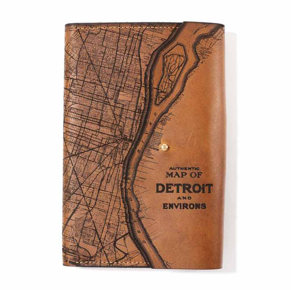 Journal - Detroit Map - Large - Refillable