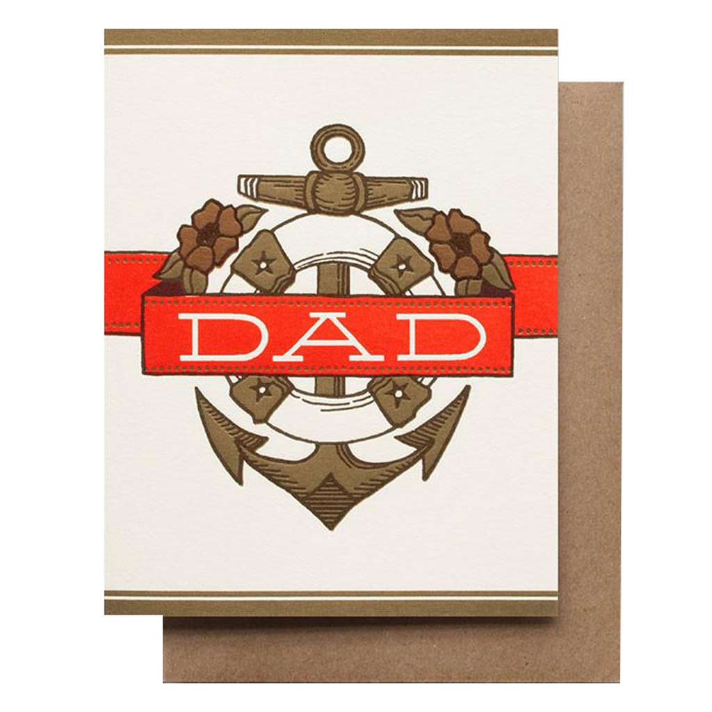 Dad Anchor & Banner Card