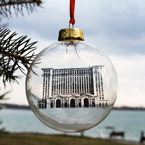 Michigan Central Station Holiday Ornament - City Bird 