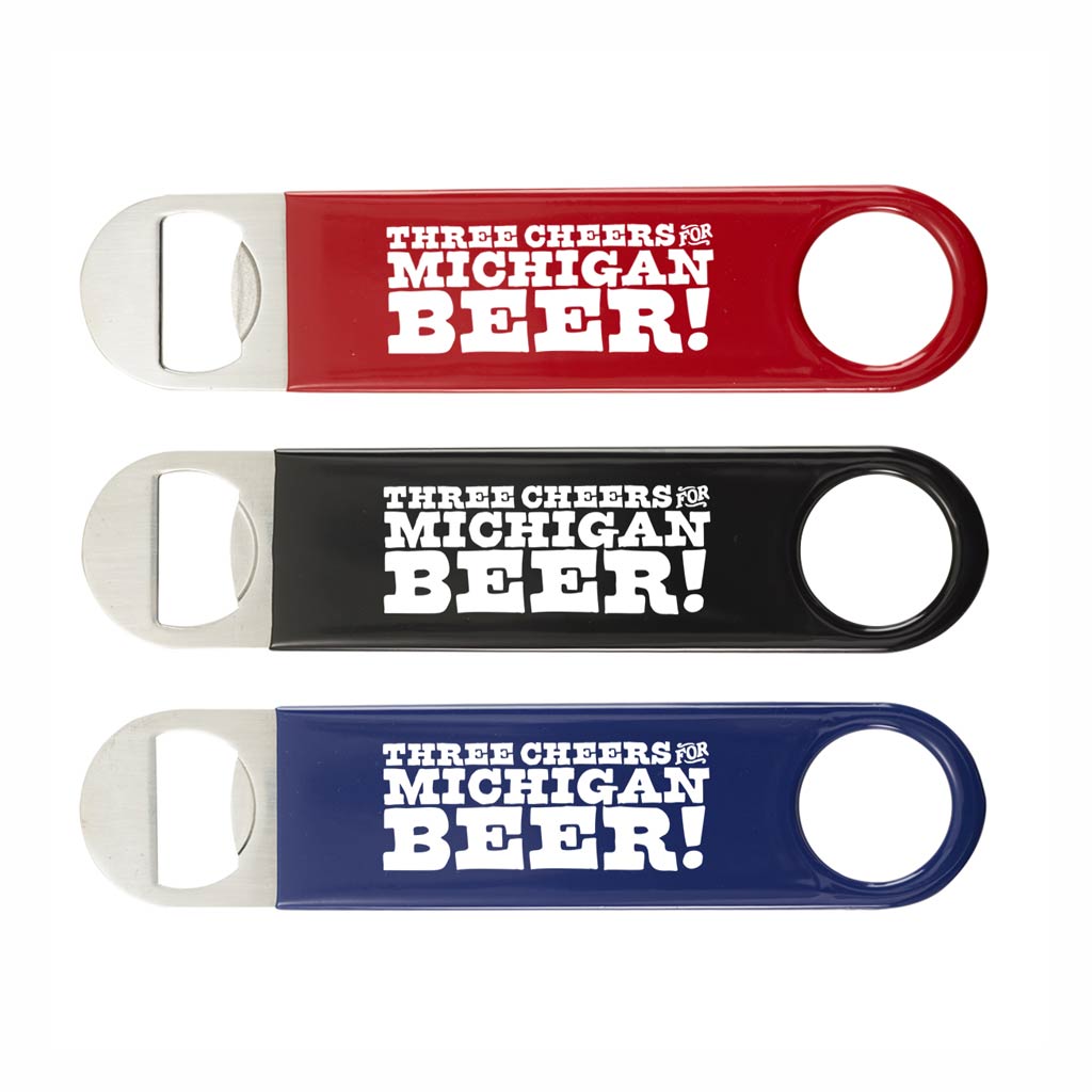 Three Cheers for Michigan Beer Bottle Opener - City Bird 