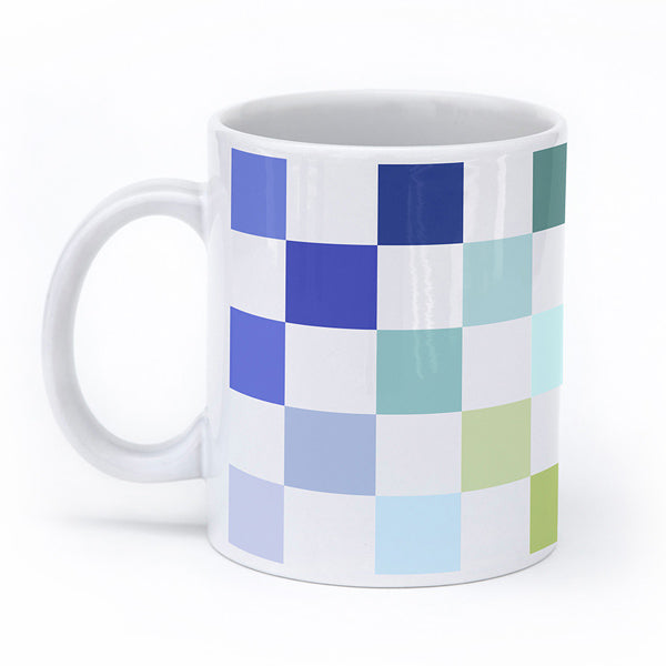 Rainbow Checker Mug