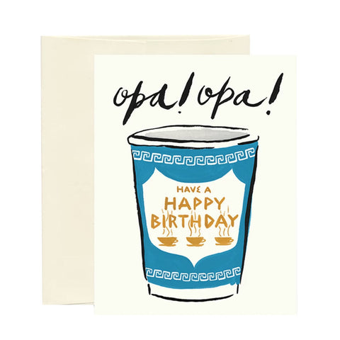 Opa Birthday Card - City Bird 