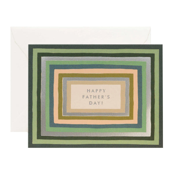 Striped Father's Day Card - City Bird 