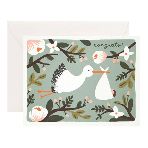 Congrats Stork Card