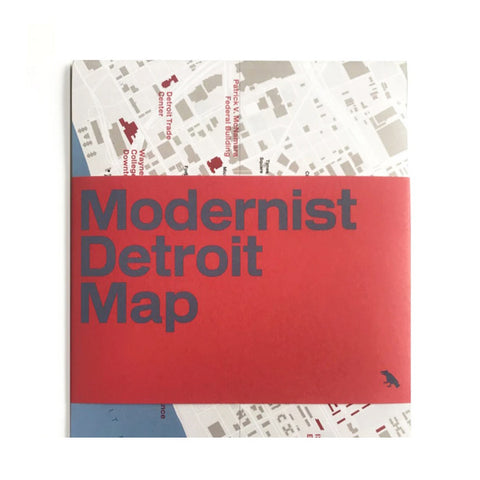 Modernist Detroit Map