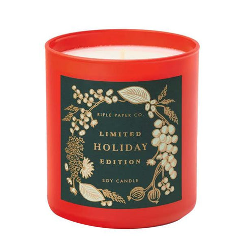 Holiday Candle Glass