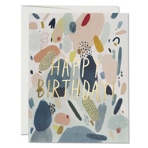 Abstract Birthday Foil Card