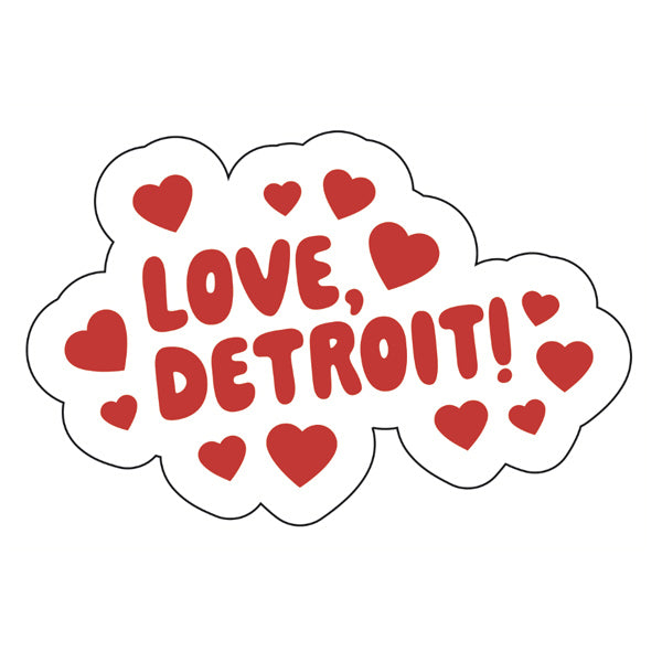 Love, Detroit Sticker