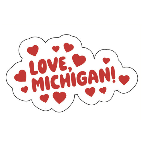 Love, Michigan Sticker