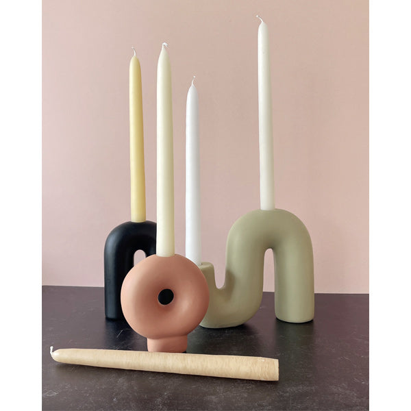Neutral Taper Candle - Set of 5