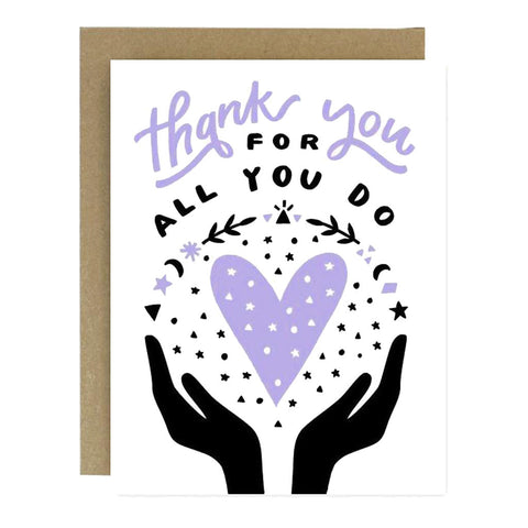 Thank You All You Do Card - City Bird 