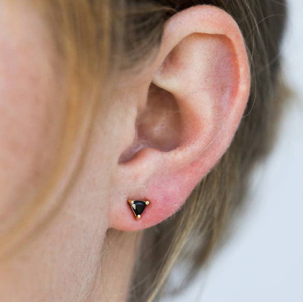 Black Tourmaline - Mini Energy Gem Earrings