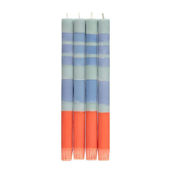 Striped Dinner Candle - Pack of 4