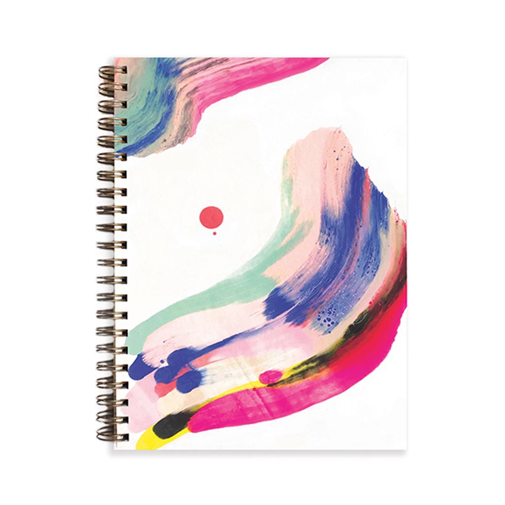 Candy Swirl Painted Notebook