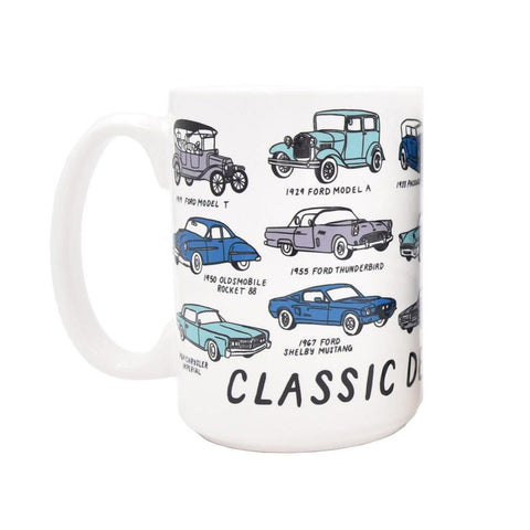 Classic Car Mugs, Limited Artwork Cups