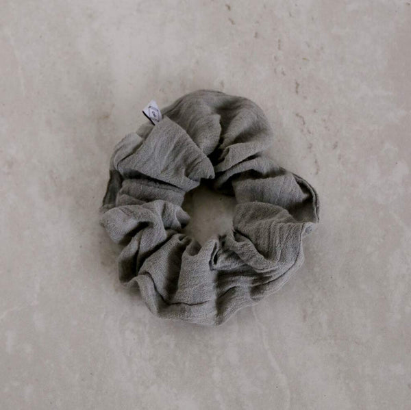 Naturally Dyed Cotton Scrunchie - City Bird 