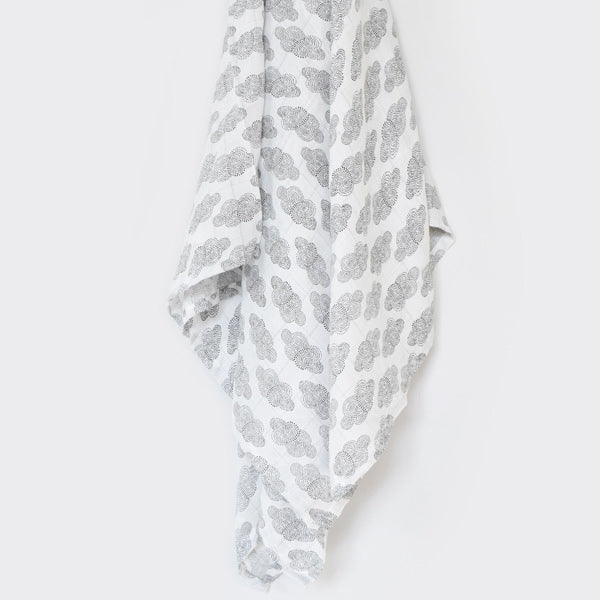 Organic Muslin Swaddle - Cloud