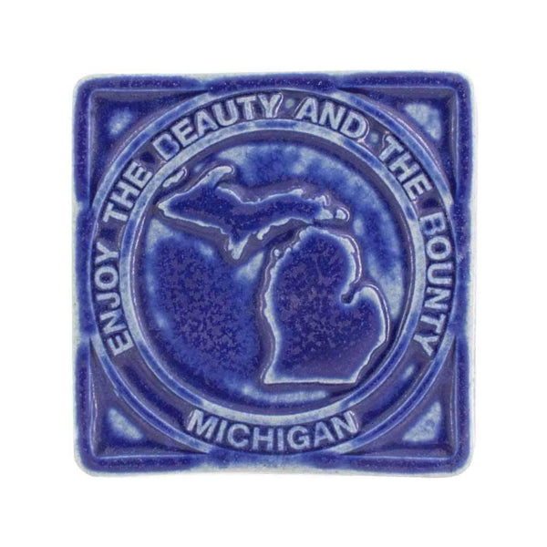 Beauty & Bounty Michigan Pewabic Tile - City Bird 