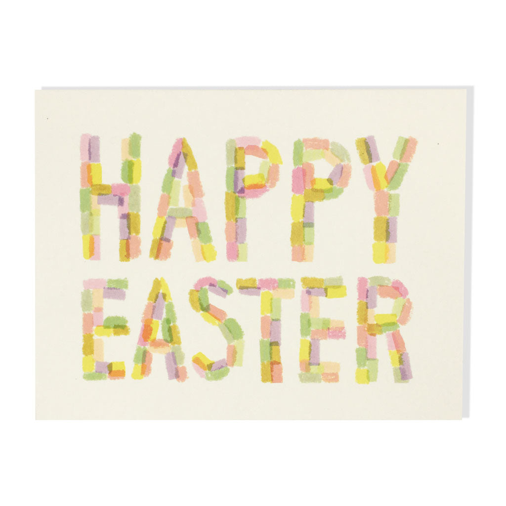 Happy Easter Color Block Card