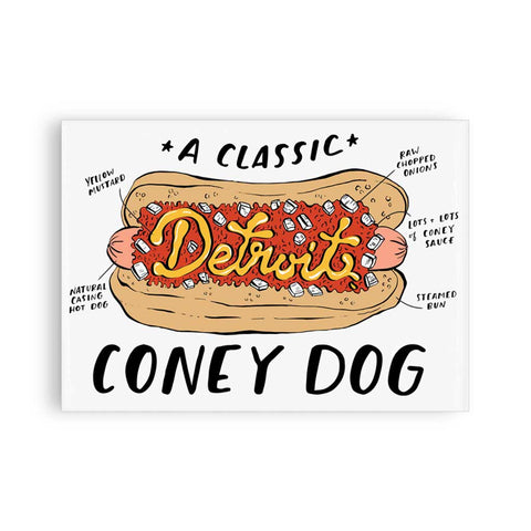 Detroit Coney Dog Magnet - City Bird 