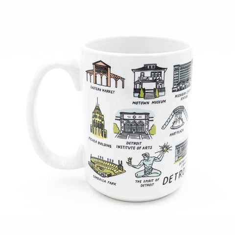 Detroit Landmarks Mug - City Bird 