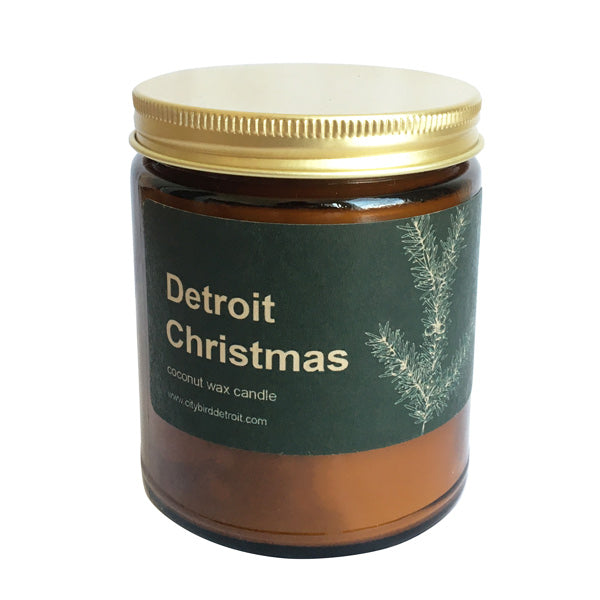Detroit Christmas Candle