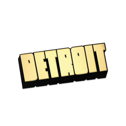 Detroit Block Letter Enamel Pin