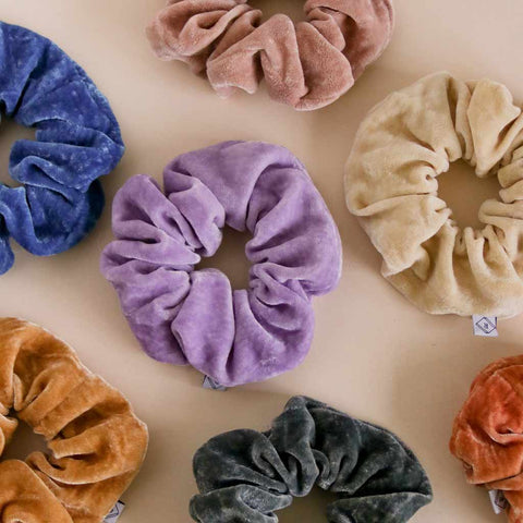 Naturally Dyed Velvet Scrunchie