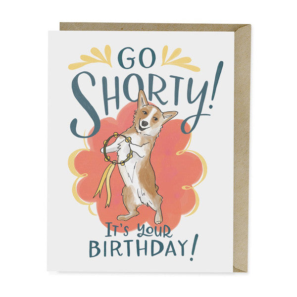 Go Shorty Birthday Card - City Bird 