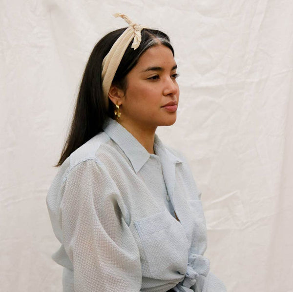 Naturally Dyed Cotton Gauze Bandanas - City Bird 