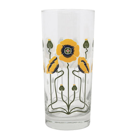 Golden Poppy Collins Glass