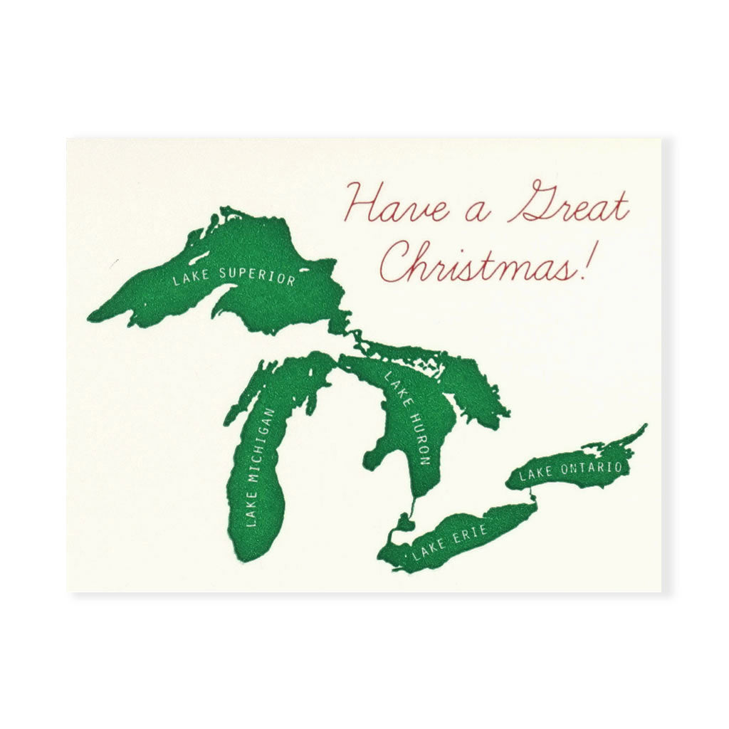 Have a Great Christmas Single Letterpress Card