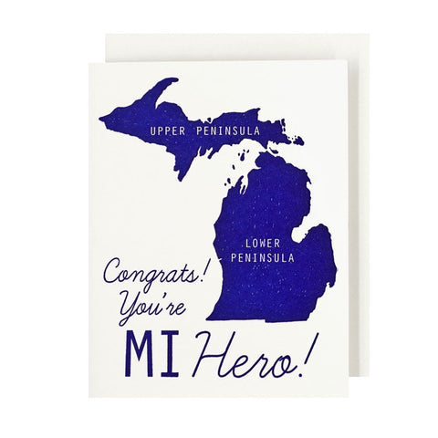 MI Hero Letterpress Card - City Bird 