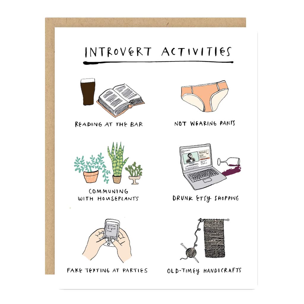 Introvert Activities Card - City Bird 