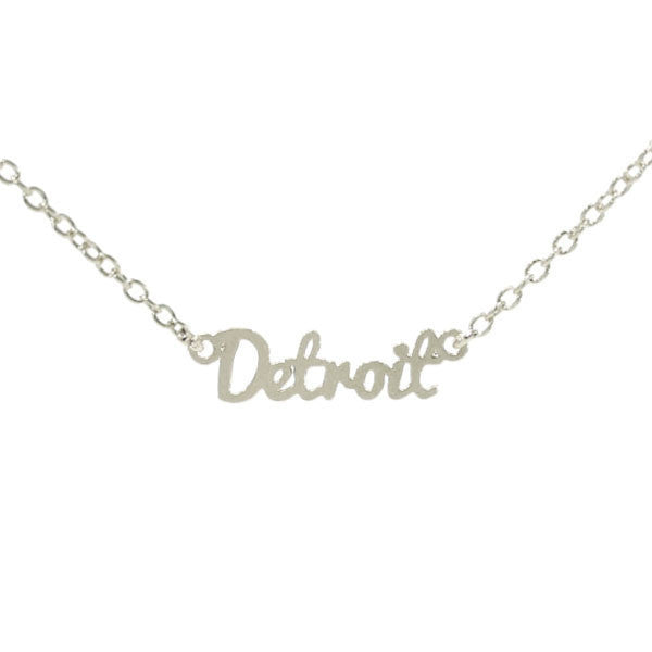 Detroit Necklace Silver - City Bird 