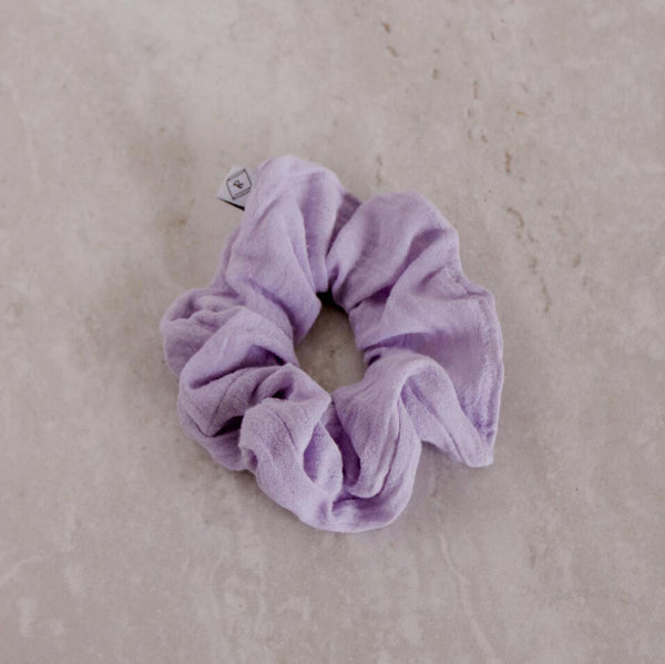 Naturally Dyed Cotton Scrunchie - City Bird 