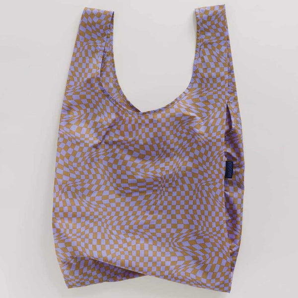 Baggu Reusable Standard Shopping Bag in Rose Pixel Gingham