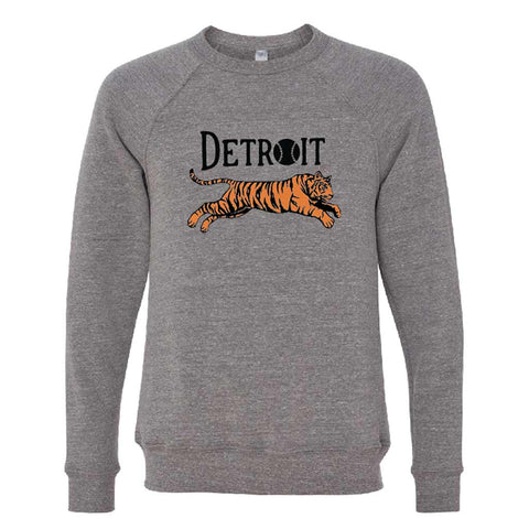 Leaping Tiger Detroit Crewneck Sweatshirt - City Bird 