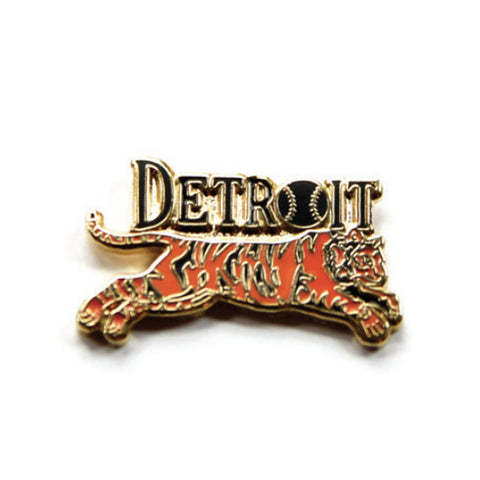 Leaping Tiger Cloisonne Enamel Pin