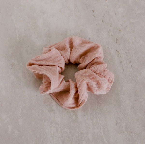 Naturally Dyed Cotton Scrunchie - City Bird 