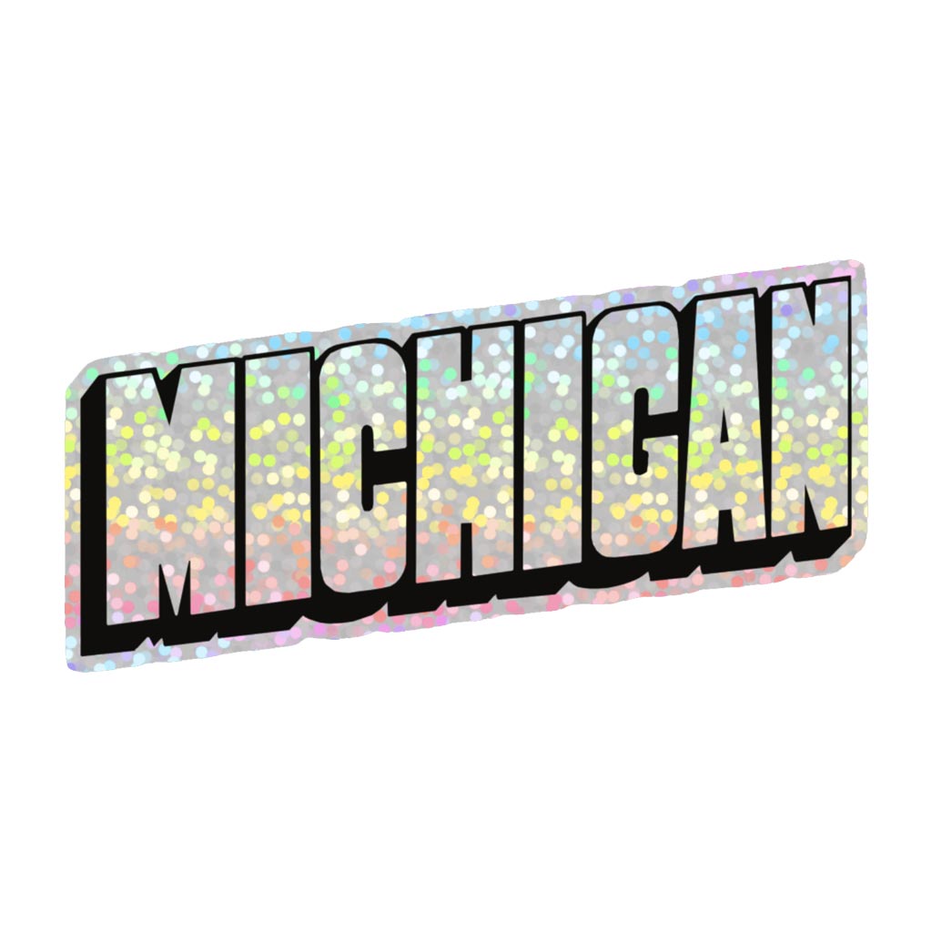 Michigan Hologram Vinyl Sticker