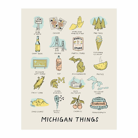 Michigan Things Print - City Bird 